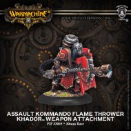 assault kommando flame thrower khador weapon attachment